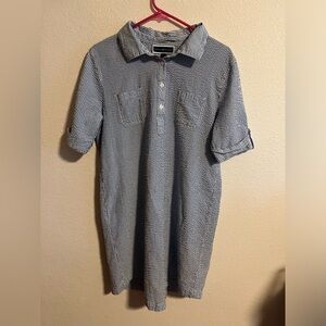 Karen Scott Striped Shirt Dress Size Large